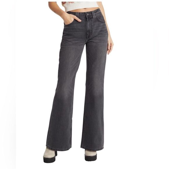 We the Free Ava High-Waist Bootcut Jeans in Class Act Black Size 26 - Picture 1 of 16